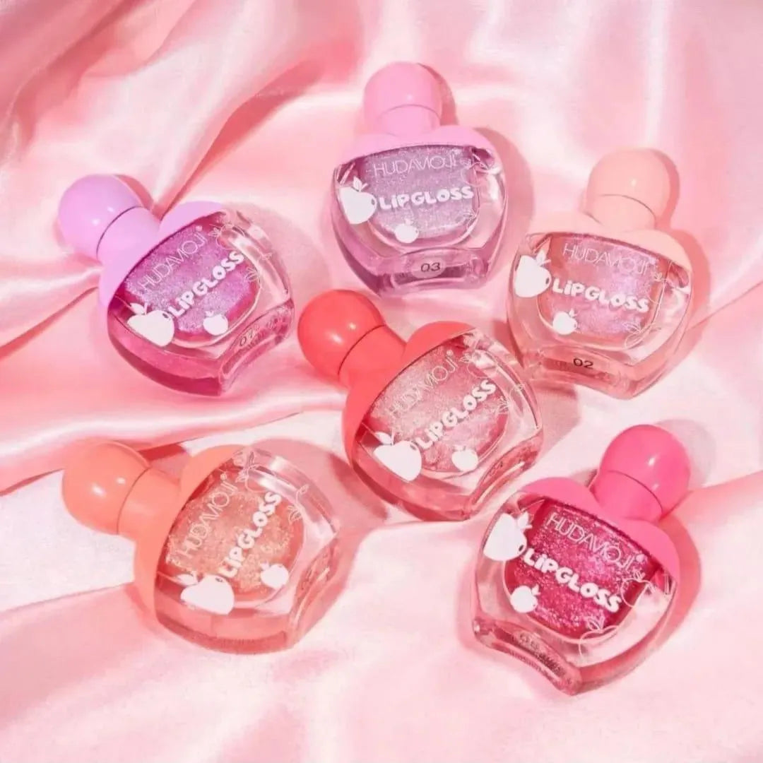 3 Pcs Huda Moji High Pigmented Lip Oil , Shades Of Pink