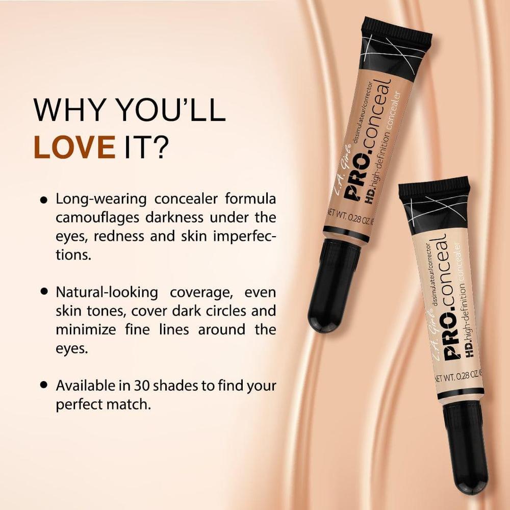High Coverage Concealer Pro Conceal 3 Colors