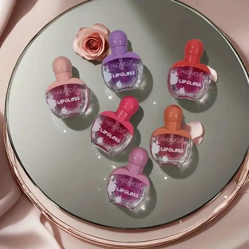 3 Pcs Huda Moji High Pigmented Lip Oil , Shades Of Pink
