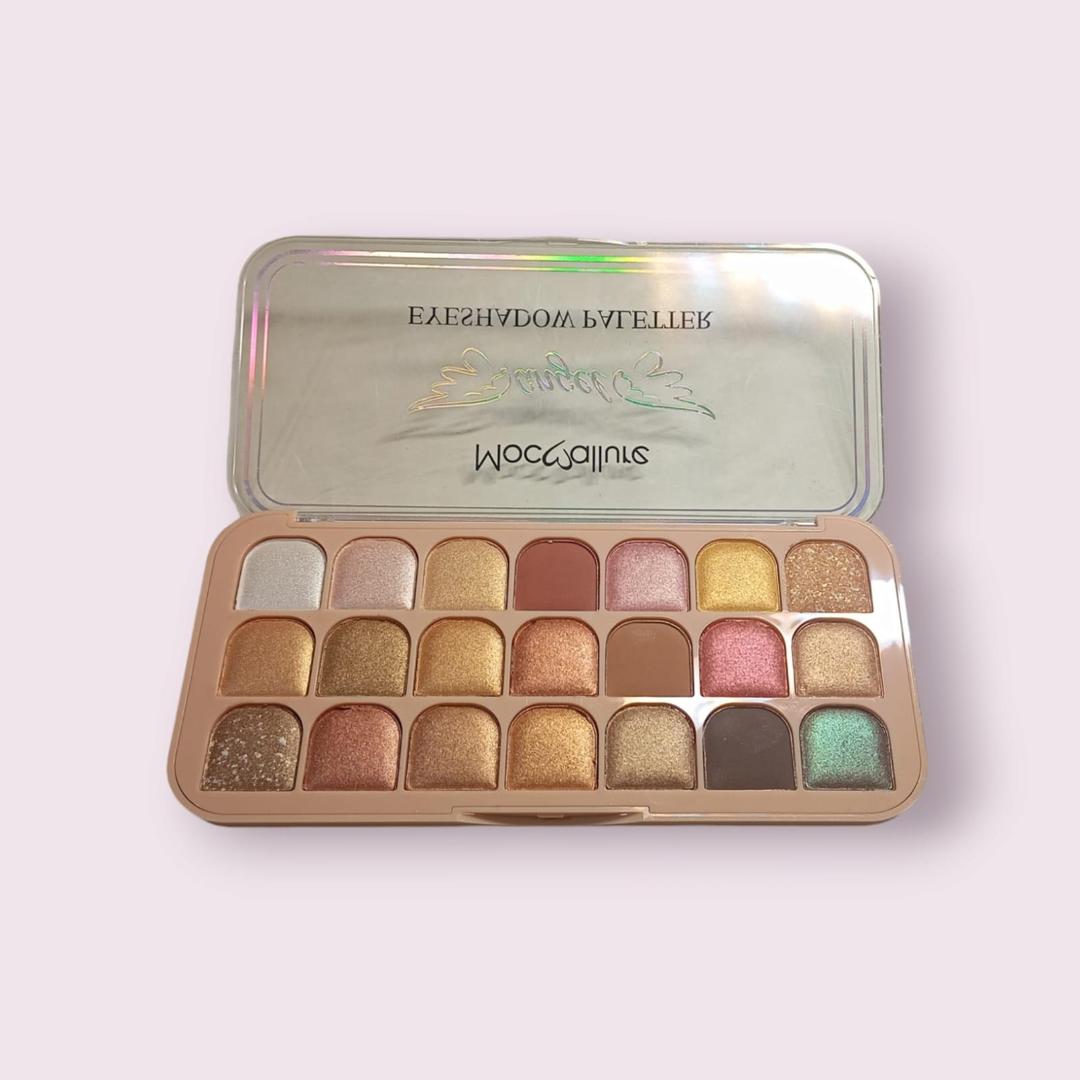 Glitter Eyeshadow Palette 18 Shades Rose Gold Mirror